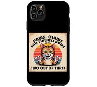 PAWS CLAWS AND FLAWLESS ROWS WELL TWO OUT OF THREE Custodia per iPhone 11 Pro Max