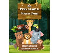 Paws, Claws & Mighty Jaws Coloring Book | Huebie: Thoughtfully designed using Child Development Research | Ages 3-5 | Pattern Learning with Cute Animals
