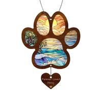 Paws DECORAGE DE CAN-TENS, DIGN-COBOW MEMORIA Prendere FA Monumento sensore di Sole Cane rimorchiatore in Legno decorazione in Legno abbellisci il giardino, il negozio o il