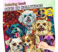 PAWS IN HOLLYWOOD Coloring Book: Glamorous Pets, Movie Moments & Red Carpet Vibes