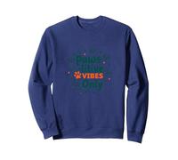 Paws-itive Vibes Only Dog Lover Felpa, Unisex per Adulti, Navy, XL