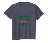 Paws-itive Vibes Only Dog Lover Maglietta, Bambini, Pervinca, 3 Anni