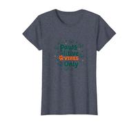 Paws-itive Vibes Only Dog Lover Maglietta, Donna, Pervinca, 3XL