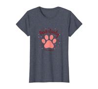 Paws-itively in Love with Dogs, Stampa a Forma di Cuore Maglietta, Donna, Pervinca, XXL