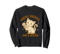 Paws off My Rights - Dichiarazione Divertente sull'uguaglianza dei Gatti Felpa
