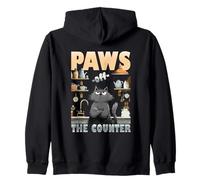Paws off the counter Felpa con Cappuccio