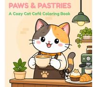 PAWS & PASTRIES: A Cozy Cat Café Coloring Book