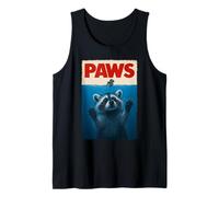 Paws Raccoon Trash Retro Uomini Bambini Donne Divertente Raccoon Canotta