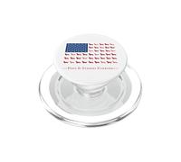 Paws Stripes 4th July Flag Black Long Haired Dachshund Lover PopSockets PopGrip per MagSafe