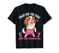 Paws The Cure Cavalier Spaniel Consapevolezza del Cancro al Seno 2026 Maglietta