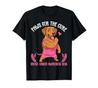 Paws The Cure Rhodesian Ridgeback Consapevolezza del Cancro al Seno Maglietta