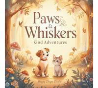 Paws & Whiskers: Kind Adventures: A Cozy Coloring Story About Friendship, Growth & Learning From Mistakes for kids, teens and adults