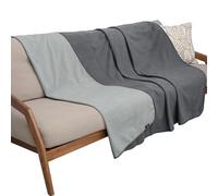 Pawsee Coperta impermeabile per cani, coperta da tiro Sherpa in pile a prova di pipì per protezione del divano letto, copertura protettiva per mobili reversibili lavabili 127 x 76 cm grigio