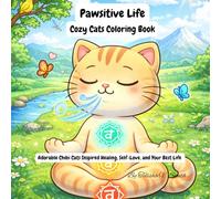 Pawsitive Life: Cozy Cats Coloring Book: Adorable Chibi Cats Inspiring Healing, Self-Love & Your Best Life