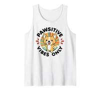 Pawsitive Vibes Solo Carino Kawaii Corgi Motivazione positiva Canotta