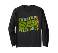 Pawsitive Vibes Solo Tecnico Assistente Tecnico Veterinario Maglia a Manica