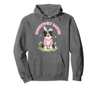 Pawsitively Easter Border Collie Bunny Orecchie Uova Carino Primavera Felpa con Cappuccio