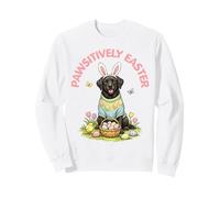 Pawsitively Easter Labrador Retriever Orecchie da Coniglio Uova Primavera Felpa