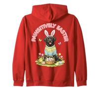 Pawsitively Easter Labrador Retriever Orecchie da Coniglio Uova Primavera Felpa con Cappuccio