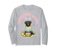 Pawsitively Easter Labrador Retriever Orecchie da Coniglio Uova Primavera Maglia a Manica