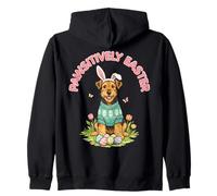 Pawsitively Easter Terrier - Orecchie da Coniglietto a Forma di Cucciolo di Primavera Felpa con Cappuccio