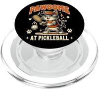 Pawsome At Pickleball Carino Cat Amante Sport PopSockets PopGrip per MagSafe