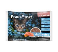 Pawsome Junior 4 x 85 g umido per gatto - Salmone