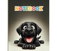 Pawsome Notebooks - Happy Note Taking & Doodling: Featuring an adorable, and playful Black Labrador | 120 pages | Each section has one side for doodling and one side for note-taking
