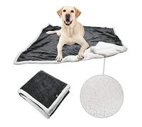 Pawsse Coperta in pile per cani, lavabile, morbida, calda, soffice, peluche, Sherpa, Coperte per cani, cuccioli, gatto, doppio spessore, 152 x 127 cm