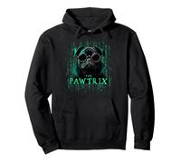PAWTRIX - Divertente carlino nero in un film iconico, Natale Felpa con Cappuccio