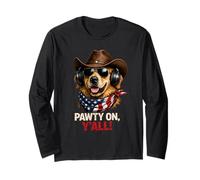 Pawty On Y'All - Cappello da Cowboy con Cuffie Maglia a Manica