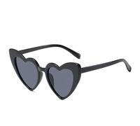 PawUniscript Occhiali da sole retrò a forma di cuore da 2 pezzi con protezione UV400 - Occhiali vintage for gli amanti della moda