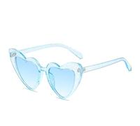 PawUniscript Occhiali da sole retrò a forma di cuore da 2 pezzi con protezione UV400 - Occhiali vintage for gli amanti della moda