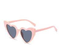 PawUniscript Occhiali da sole retrò a forma di cuore da 2 pezzi con protezione UV400 - Occhiali vintage for gli amanti della moda