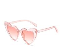 PawUniscript Occhiali da sole retrò a forma di cuore da 2 pezzi con protezione UV400 - Occhiali vintage for gli amanti della moda