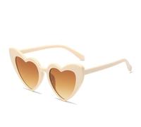 PawUniscript Occhiali da sole retrò a forma di cuore da 2 pezzi con protezione UV400 - Occhiali vintage for gli amanti della moda
