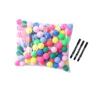 PawwJoy 50 palline da bingo colorate da 4 cm, per giochi e attività, con 3 penne