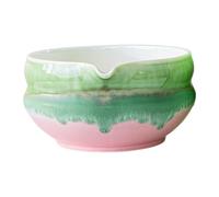 PawwJoy Ciotola per tè giapponese Chawan in ceramica con beccuccio antigoccia, per cerimonia del tè tradizionale, acqua calda, 14,5 x 7,4 cm