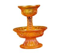 PawwJoy Offerta Coppa Altare Bowl Offerta Ciotola Tibetano Buddista Piatto di Frutta Forniture Altare Contenitore di Culto Tazza di Benedizione