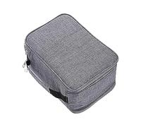 PawwJoy Organizer per matite con 300 scomparti per pennarelli e matite colorate, con maniglia per il trasporto, 30 x 20 x 10 cm, in tessuto Oxford, grigio