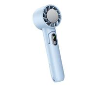 PawwJoy Ventola di raffreddamento portatile intelligente display digitale multifunzionale pieghevole ventola di dissipazione del calore per ufficio, casa, campeggio, pendolarismo, blu