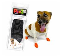 Pawz 975112 - Stivali in Gomma per Cani, Impermeabili, per Zampe Fino a 5cm/2", Nero, XS, Confezione da 12 Stivali