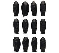 PawZ - Stivaletti in gomma per cani, taglia 3XL, confezione da 12, colore: nero