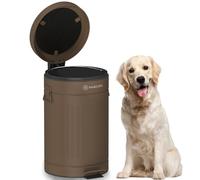 PAWZIDEA Cestino per cani per cani con controllo degli odori, cestino per rifiuti da 3,1 galloni per animali domestici, impermeabile, contenitore per la cacca per cani con coperchio, stazione dei