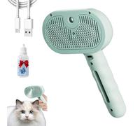 Pawzium Pets, Pawzium Pets Hair Removal Brush Comb, SteamGlide Cat Grooming Comb, 3-In-1 Spray Hair Removal Steam Brush for Dogs, Cats & Small Animals (Green,1PC)