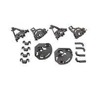 Paxanpax PLD1278 - Kit di cuscinetti per cestello inferiore della lavastoviglie, compatibile con Bosch, Neff, Siemens, grigio, 00418675