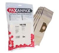 Paxanpax VB198, Sacchetti di Carta compatibili per Electrolux E26/E26N' Aqualux, Electrojet, Masterlux, Twinstream Z76 Series (Confezione da 5), Marrone