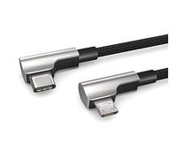 PAXO 0,15 m da USB C a MICRO USB, cavo OTG, ricarica dispositivi Micro USB, spina angolata, cavo dati, cavo di ricarica, USB 2.0