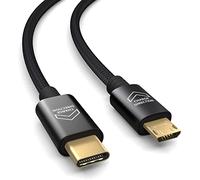 PAXO Cavo da 1m MICRO USB a USB C, OTG, ricarica dispositivi USB C, cavo di ricarica, adattatore di ricarica, cavo dati, USB 2.0