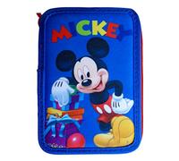 Paxos 82941 Astuccio Triplo Scomparto tessuto 13 x 20 x 6 cm - Disney - Topolino